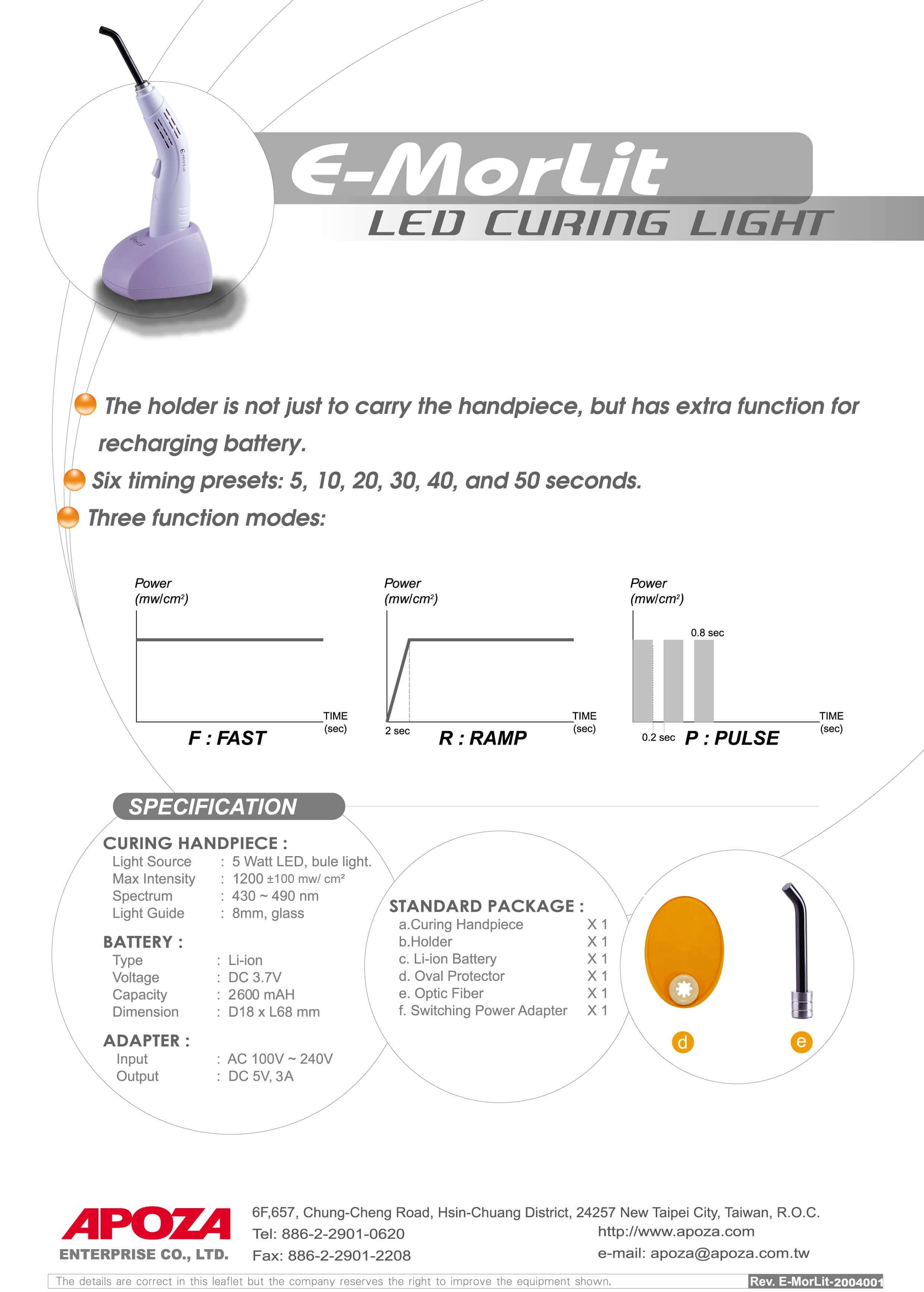 Top Light Turbo LED Curing Light - APOZA
