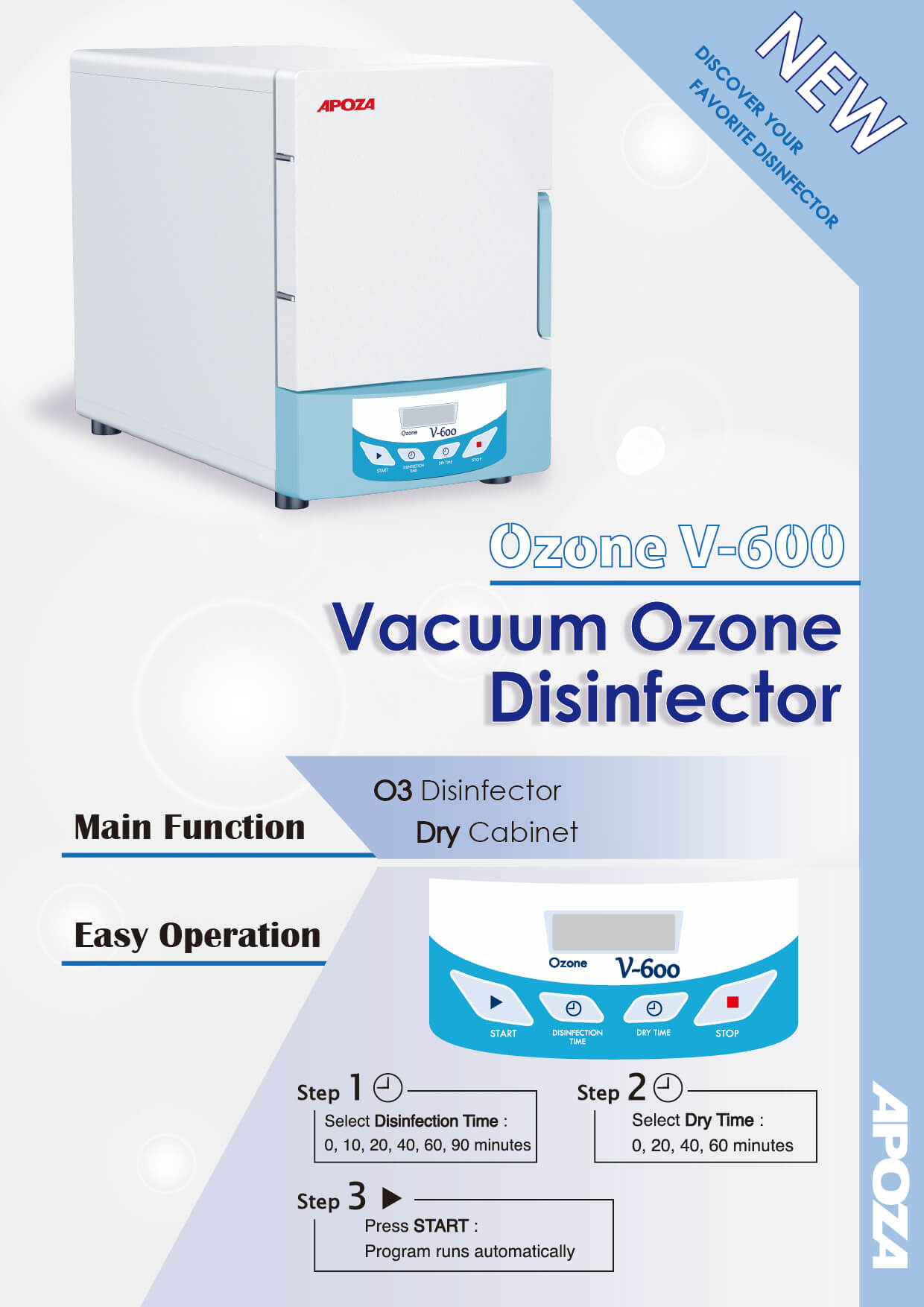 Ozone V600 Disinfector APOZA